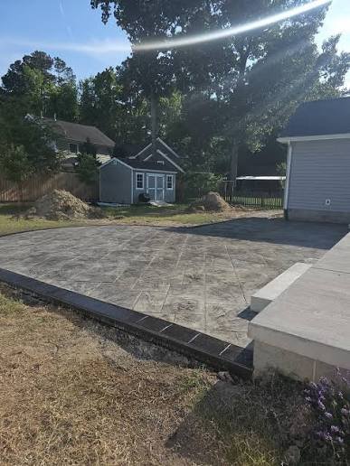 concrete parking pad